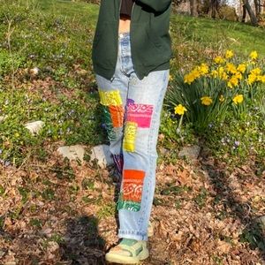 Reworked Bandana Levi’s 501 Jeans